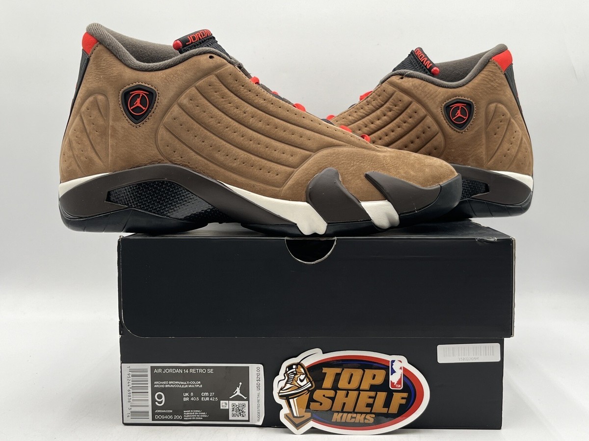 New Air Jordan 14 Winterized 2021 Size 9 Rare Retro Authentic