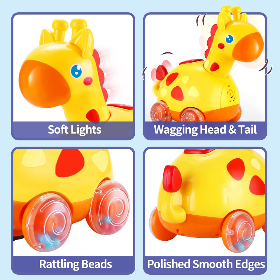 Yerloa Musical Giraffe Baby Crawling Toys for 612 Months, Infant Light