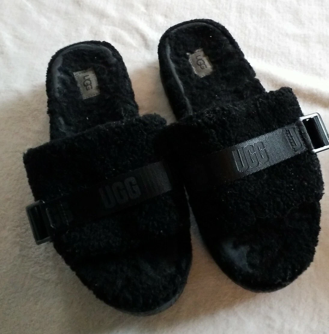 UGG Oh Flaffita Shearling Slides taglia 11 da donna molto amato molta vita. C20