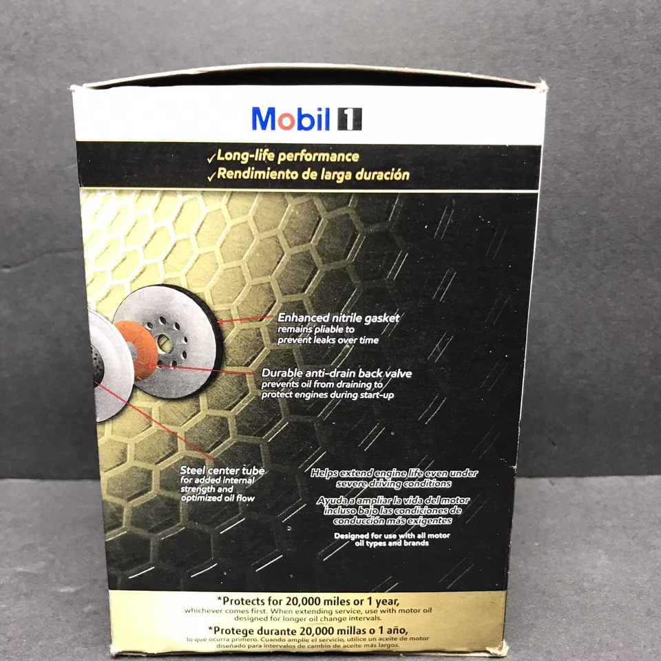 Filtro de aceite Mobil 1 M1-301A rendimiento extendido genuino nuevo Foto 4 de 4