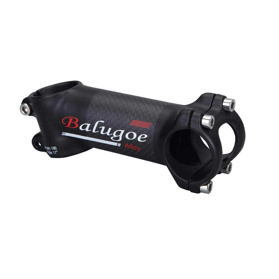 Vástago de fibra de carbono ultraligero para bicicleta de carretera 6 grados 70/80/90/100/110/120 mm Foto 3 de 4