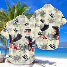 Winnipeg Team Jets Hawaiian Shirt USA 250 Years of Freedom Anniversary 1776-2026