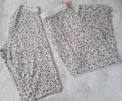 Cuddl Duds Size XL Grey Leopard Pajama Set A698465 NWOT Yummy Softness