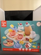 New Hape Tea  Treats Tea Set 31 Pieces Ages 2-8  Let  s Have A Tea Party  