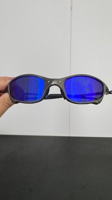 intage Oakley Juliet 1.0 X-Metal Polarized Sunglasses Blue Lens Gray Frames*/*