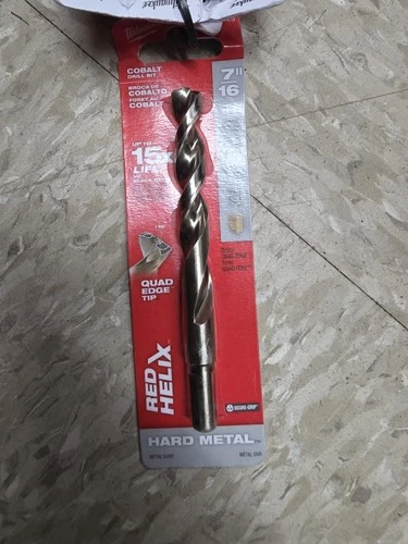 NEW Milwaukee48-89-2325 7/16 in. Cobalt Red Helix Twist Drill Bit