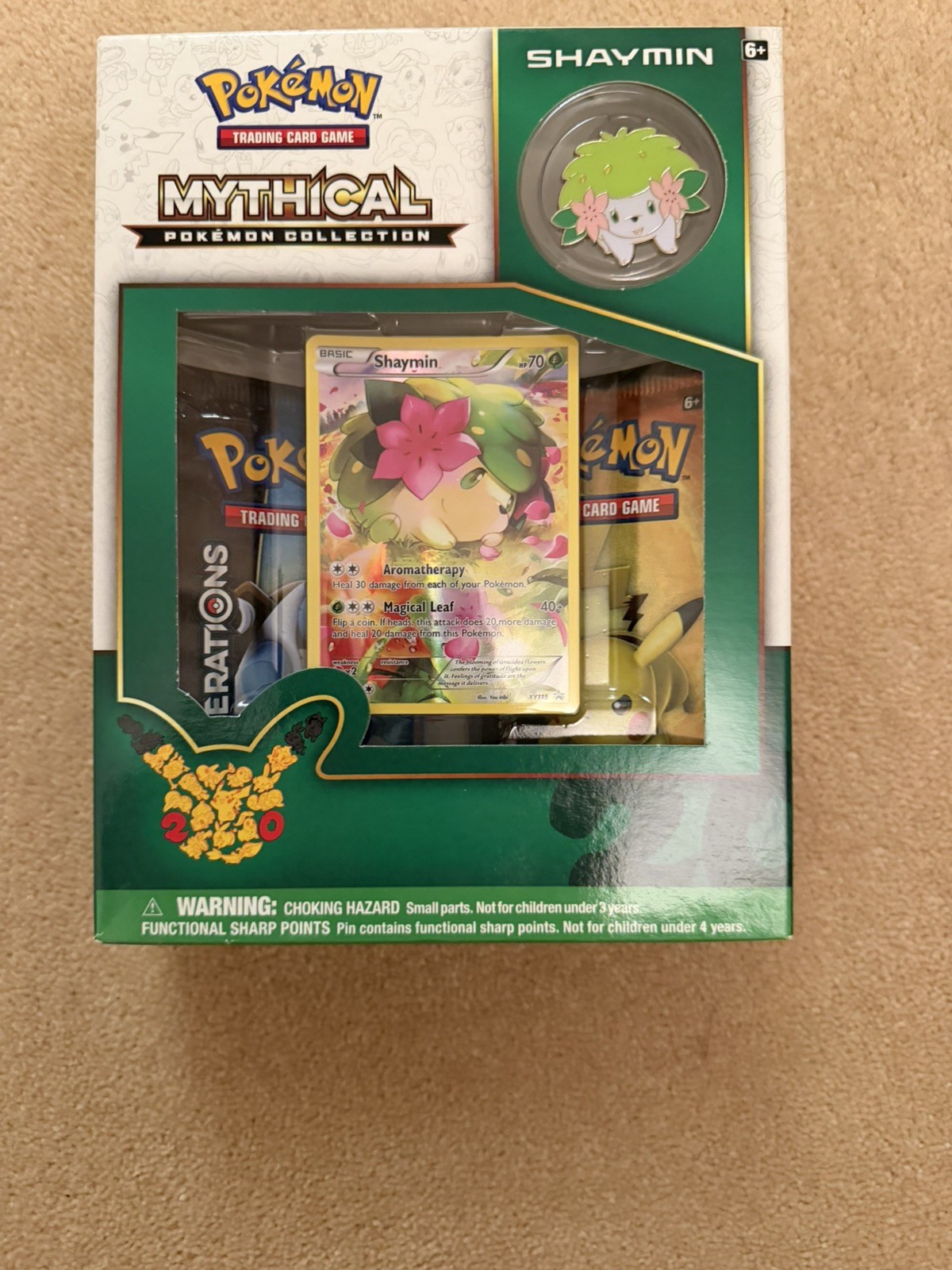 Pokemon TCG Shaymin Mythical Pokémon Collection Box New Sealed Generations 2016