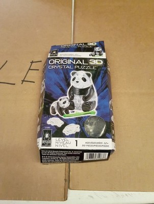 BePuzzled 31083 Original 3D Crystal Puzzle Panda and Baby - 50 Pieces COMPLETE