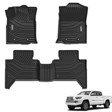 3W Floor Mats Fit Toyota Tacoma 2016-2023 Only for Double Cab and Automatic ...