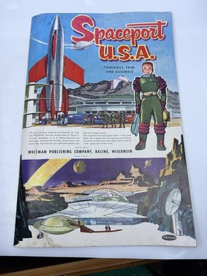 SPACEPORT U.S.A. USA space punch out comic book 1953 Whitman Never Used