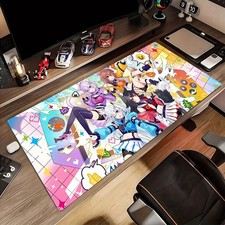 40 90cm1pc Anime Gaming Mouse Pad - Large Non-Slip Rubber Base, Washable Desk Ma