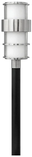 Hinkley Saturn 21 3/4" High Stainless Steel Post Mount Light - Picture 2 of 7