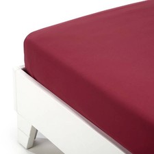 Fitted Sheet 180x200  Burgundy Winter Flannel