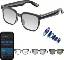 AI Smart Glasses with Camera,8MP Camera Glasses,1080P AntiShake Video Recordi...