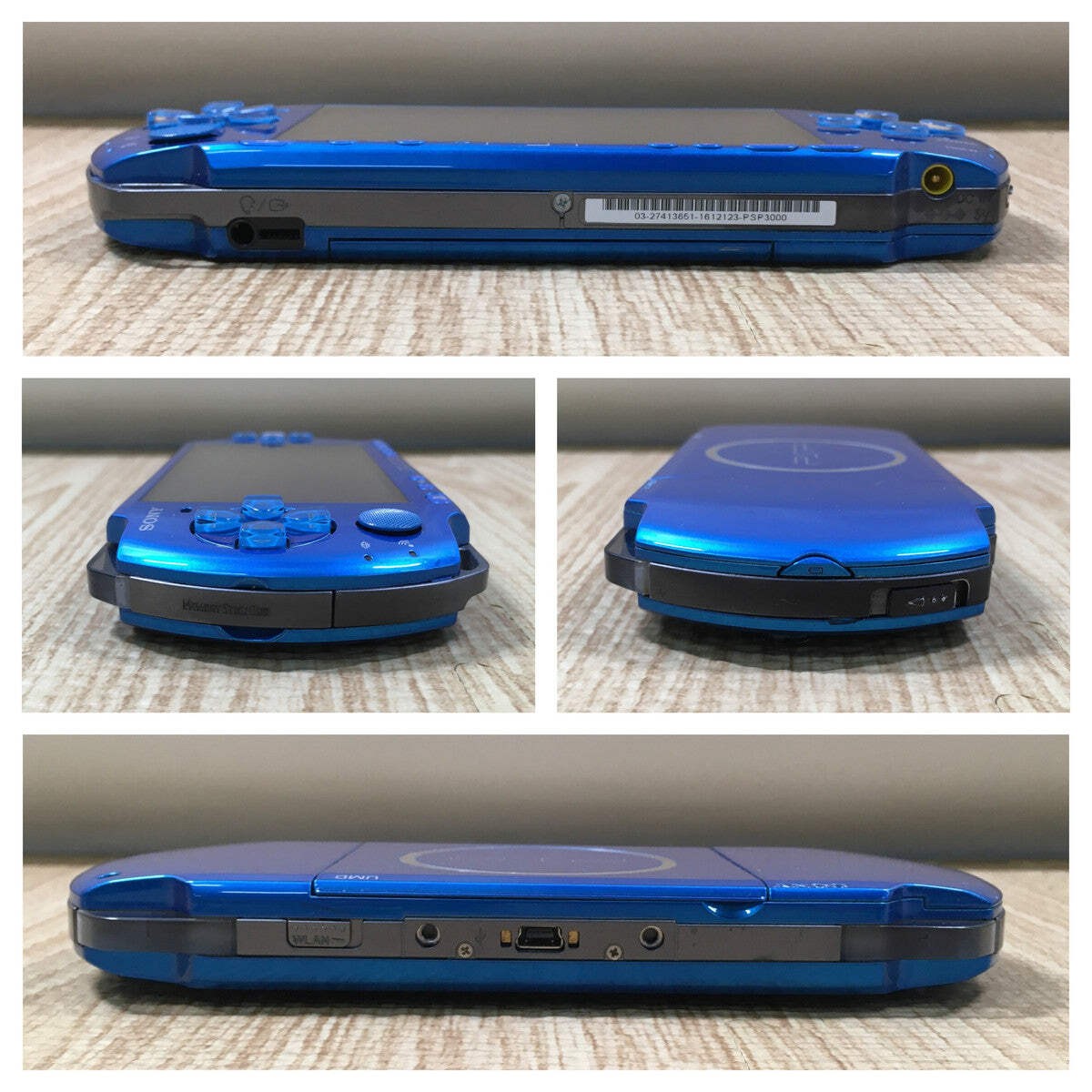 GD8344 Tested Working - PSP-3000 VIBRANT BLUE BOXED SONY PSP