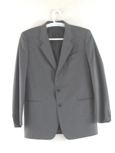 Corneliani, Vintage Corneliani Gray Pinstripe Suit Jacket Blazer Men's 44L Saks Fifth Ave