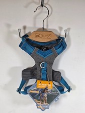 Imbracatura per cani Kurgo Journey Air blu grigia piccola con gancio per imbracatura Kurgo