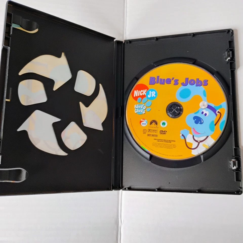 Blue's Clues Blue's Jobs DVD Good Condition, Nick Jr. Box Shipped - Image 4 of 4