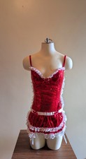 Rare Vintage Frederick's Of Hollywood Red Christmas/Valentine's Lingerie SEQUIN