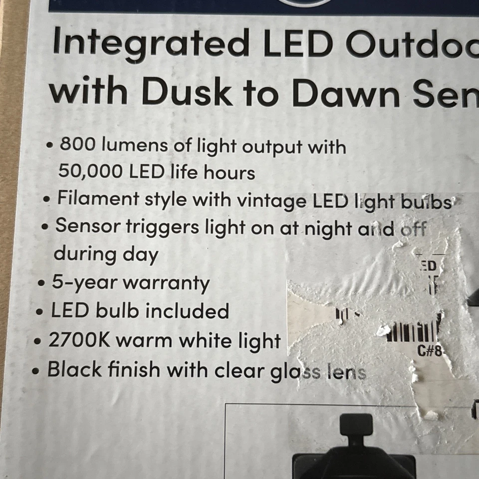 Linterna de Pared Decorativa Honeywell Lámparas LED Modelo: SS01GG010800 Foto 2 de 4
