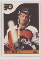 1985-86 O-Pee-Chee Rich Sutter #208 0m8e