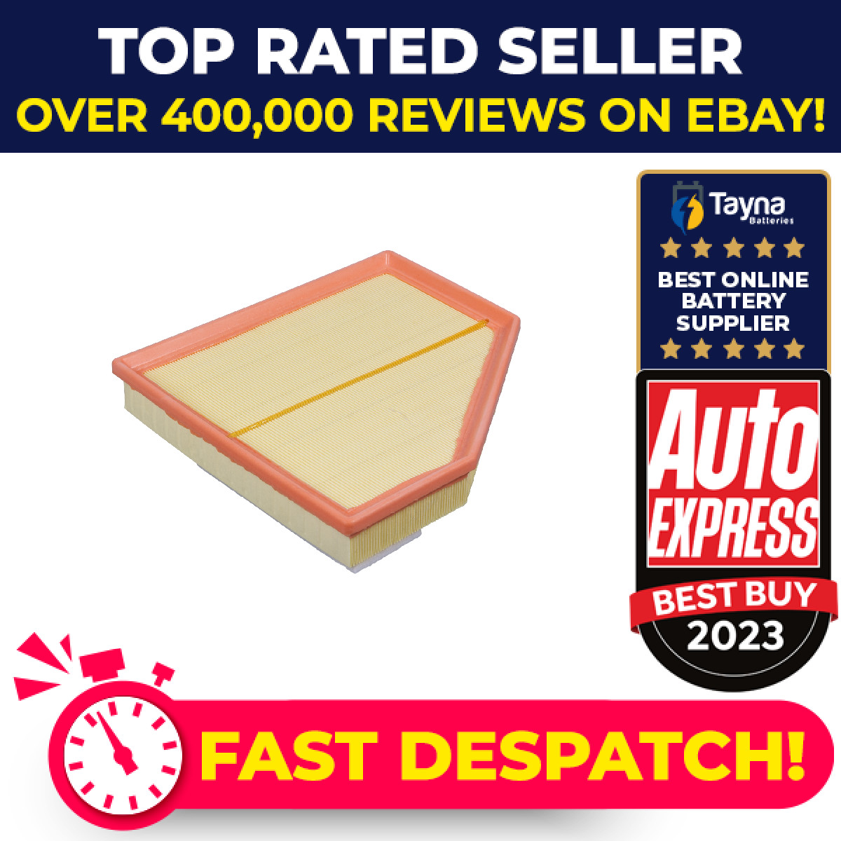 Air Filter fits BMW 330 F30, F31 2.0 15 to 19 B48B20B 13718632502 Febi Quality