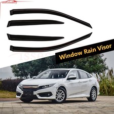 For 2002-2005 Honda Civic Sedan Window Visor Vent Rain Shades Guards Deflectors