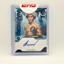 Ufc Topps Knockout Assu Almabayev Octagon Warriors /50