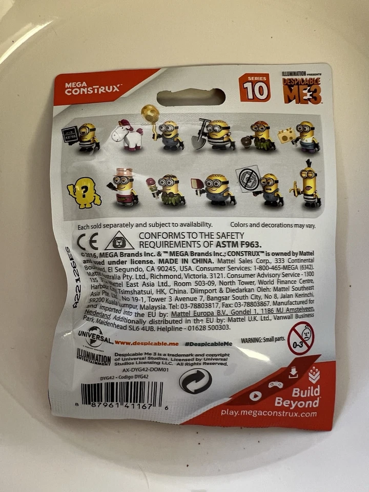 Mega Bloks Despicable Me Minion Made Serie 10 Mystery Pack Foto 2 de 2