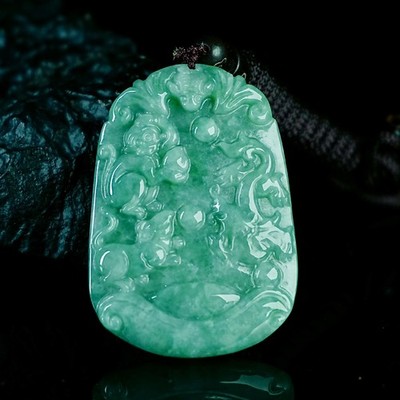 Jade Myanmar Jade Three in One Zodiac Pendant Twelve Zodiac Jade Pendant