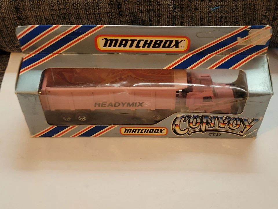 Vintage 1983 Matchbox Superfast "Convoy" series Pink Ready Mix Semi NIB - Image 2 of 4