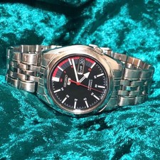 Seiko 5 Automatic Wristwatch Silver Dial Sports Watch wrist 17cm