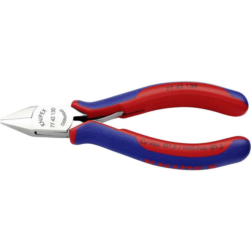 Pince coupante Knipex sans facette pour éliminer les bavures de fils fins