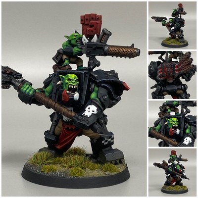 Ork Waaaghboss IN Mega Armour Orks Warhammer 40K Knauf Boss Game Workshop Bemalt