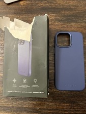 Mujjo Full Leather Case for iPhone 16 PRO MAX 6.9” Monaco Blue PREOWNED!