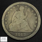 1842-O Seated Liberty Quarter — photo from another recent sale