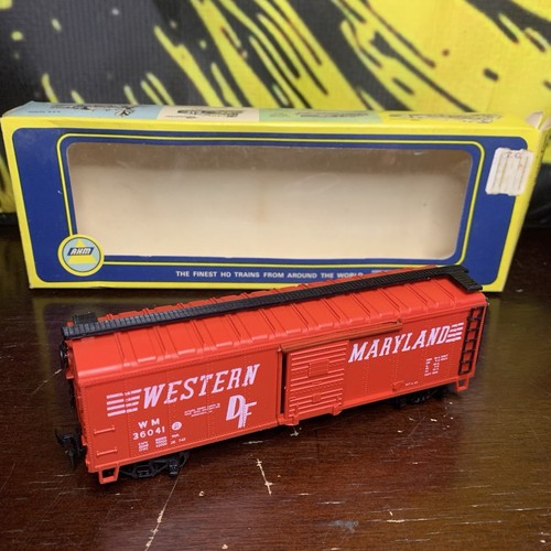 AHM ROCO HO Scale Western Maryland WM 36041 Railroad Train Box Car | Zustand: Used