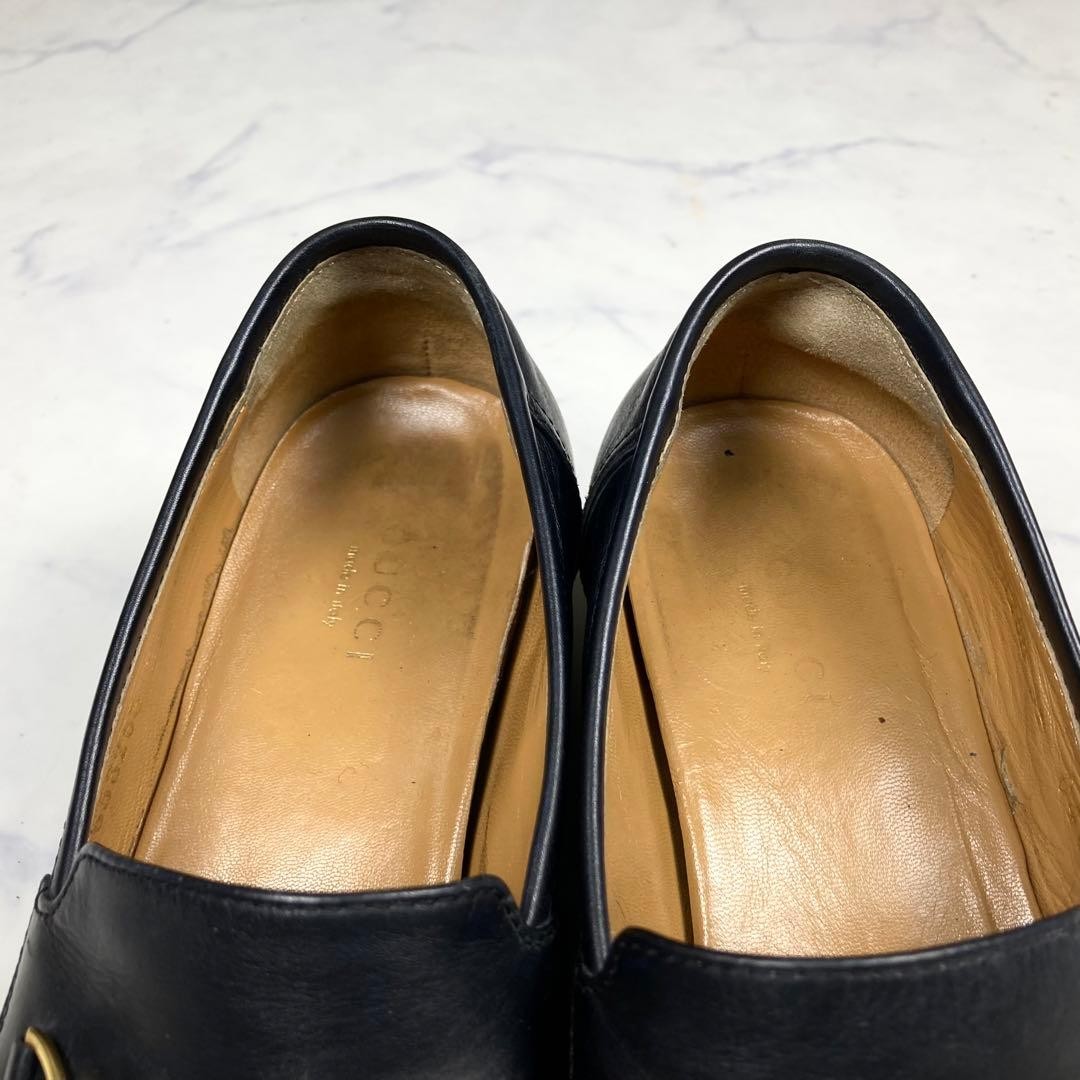 GUCCI Women's Loafers Horsebit Leather Black EU34/US4 120217c thumbnail 16