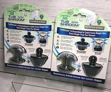 TubShroom Ultra Revolutionary Bath Tub Drain Protector Hair Catcher/Strainer 2pk