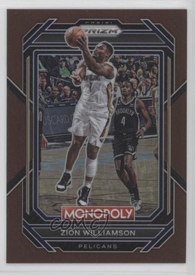 2022-23 Panini Prizm Monopoly Brown Prizm 240/249 Zion Williamson #55 0nr3