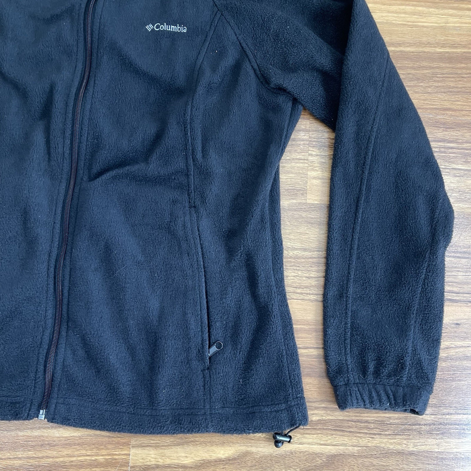 Columbia Black Basic Jacket XL Polyester Fleece Z… - image 3
