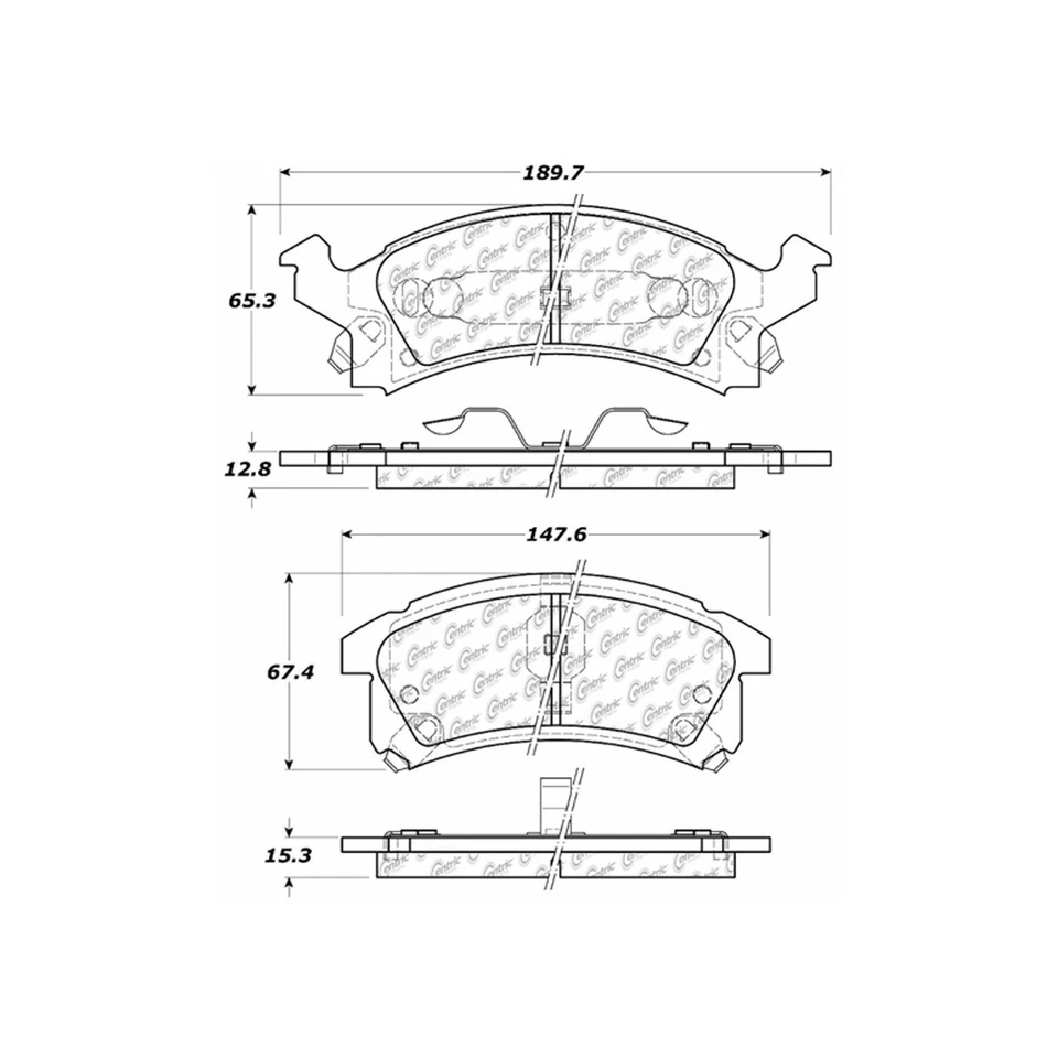 For 1995-2005 Pontiac Sunfire | Centric Front Disc Brake Pads | Ceramic - Image 4 of 4