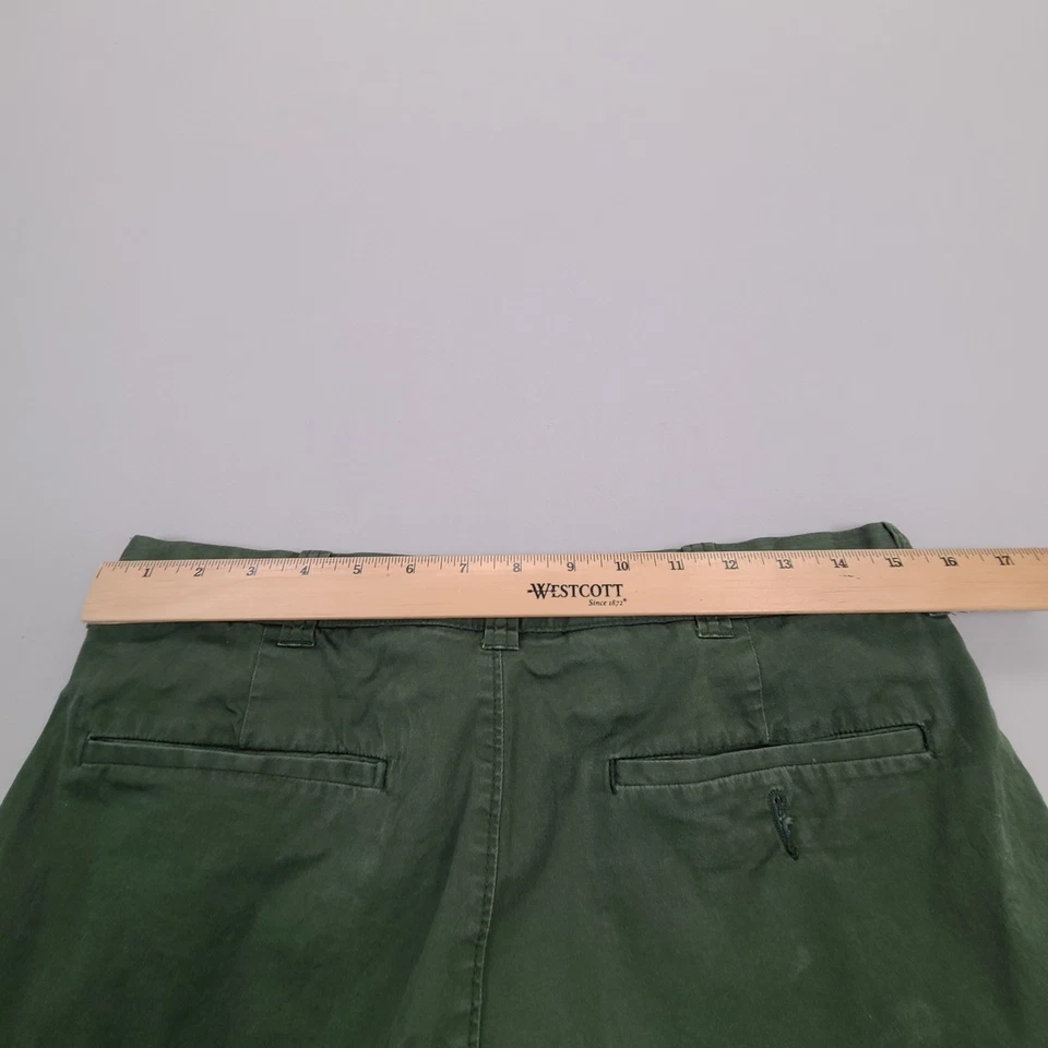 Pantalones Cortos J.Crew Para Hombre 31 Verde Elástico Chino Informal Cómodo Foto 3 de 4