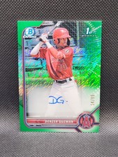 2022 Bowman Chrome DENZER GUZMAN green shimmer refractor auto 14/99 RC 1st Angel