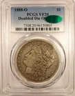 CAC Sticker 1888-O Morgan Silver Dollar Double Die Obverse " Hot Lips" PCGS VF20
