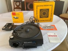 Kodak Carousel 650H Slide Projector w/Box  Remote manual fan runs and lights up