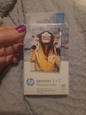 HP Sprocket Zink Photo Paper 2x3" for HP Sprocket Photo Printers, 50 Sheets