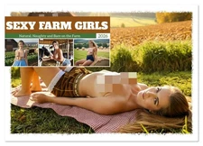 Sexy Farm Girls - Natural, Naughty and Bare on the Farm (Monthly Wall Calendar 2