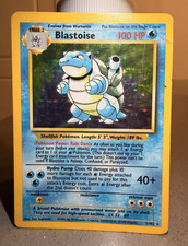 Blastoise Base Set Holo Rare 002/102 1999 English 100 HP