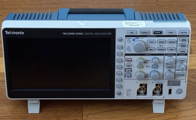 Tektronix TBS2102B Digital Oscilloscope; 2 Channel, 100MHz, 1GS/s, 5Mpts, 8 bit
